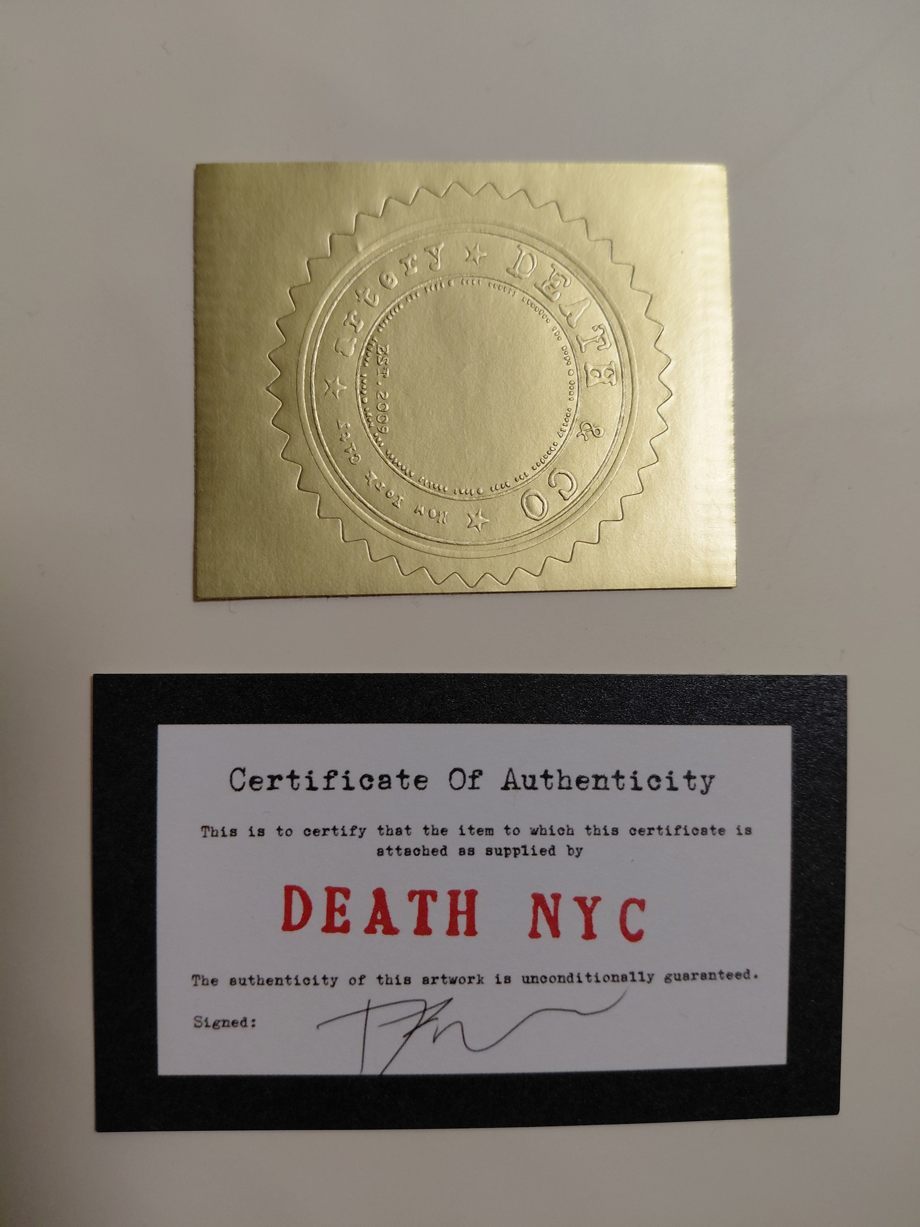 Death NYC #AP/100 World Art Printing Limited