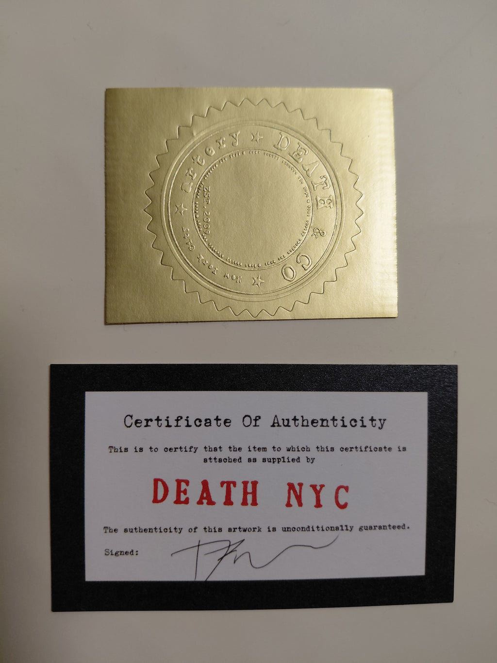 Death NYC #AP/100 World Art Printing Limited